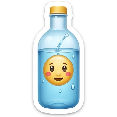 Botella de agua mineral sticker