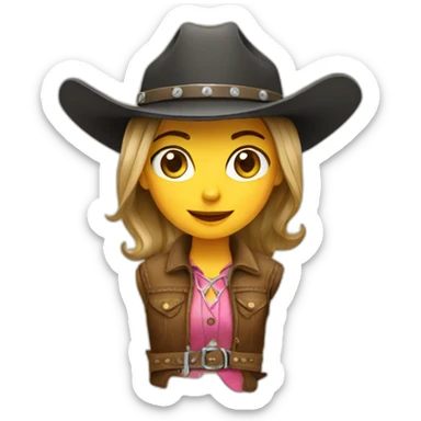 cowgirl sticker