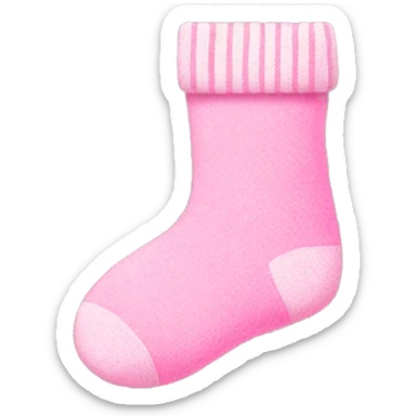 christmas light pink sock  sticker