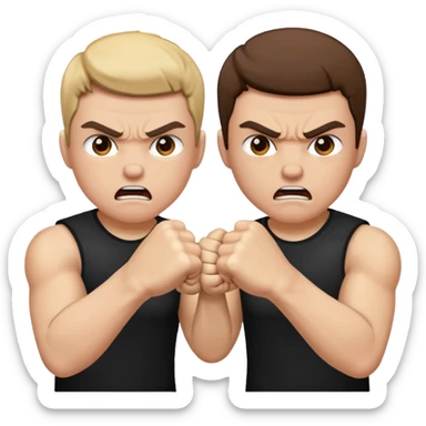 dos personas peleando (no deporte) sticker