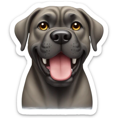 a happy Cane corso sticker