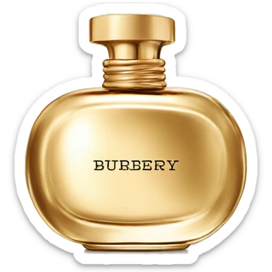Burberry Goddess perfume gold bottle  sticker