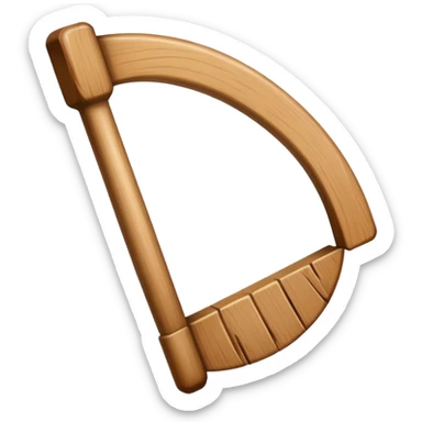 Un palo con cara y un bate sticker