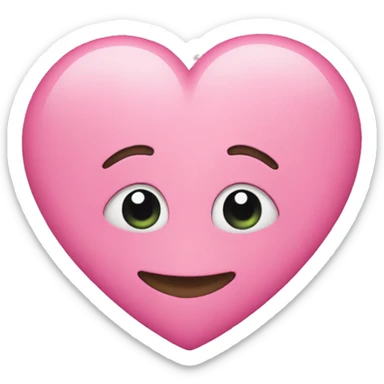 Emoji pink Heart eyes sticker