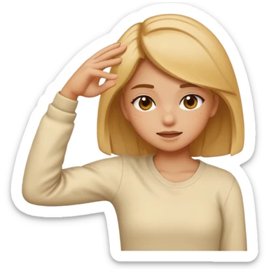 a girl dabbing  sticker