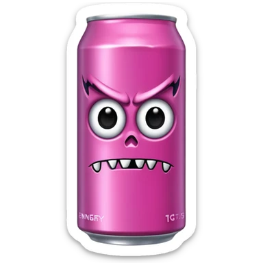 Normal can of monster energy drink nothing else no extra details needed just the real monster can  make it pink  sticker