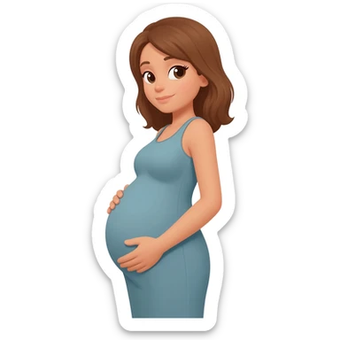 pregnant woman sticker