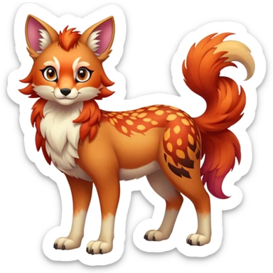 Multicolored exotic Falvie-Fionbri, full body sticker