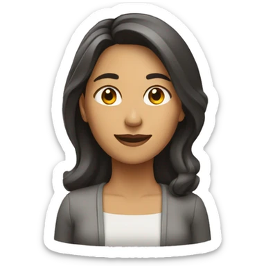 Mujer recibiendo pago sticker