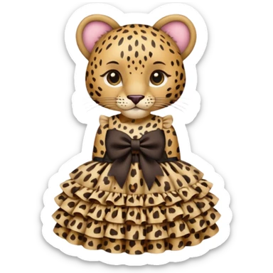 Leopard lolita dress, only dress sticker