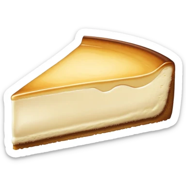 Cheesecake slice facing right side  sticker
