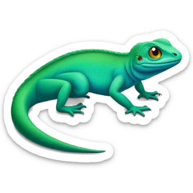 Green-blue Lizard sticker