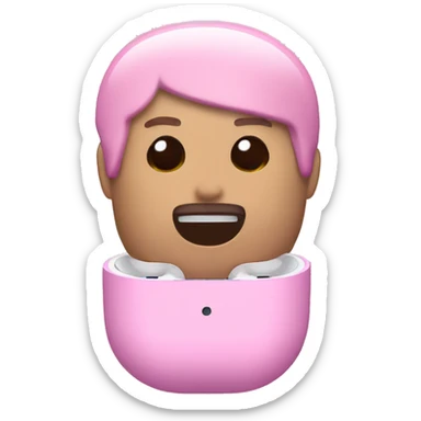 pink airpod pros  sticker