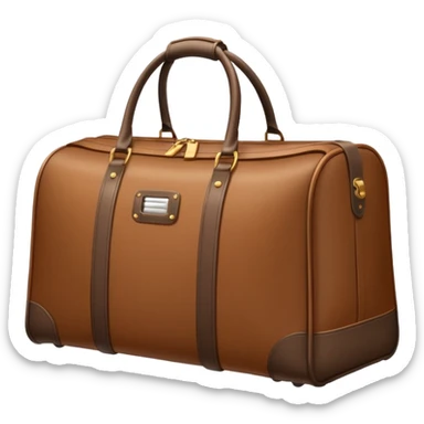 1 travel bag inside a tidy hotel room sticker