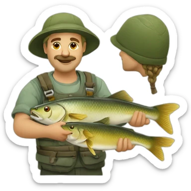 Belarussian fishing club sticker