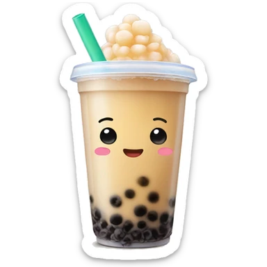 Bubble tea sticker