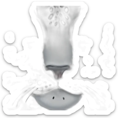 snow leopard wiht heart sticker