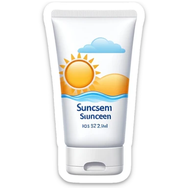 Tube of spf sticker