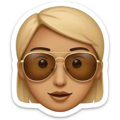 swag face saying yo instead of eyes sticker