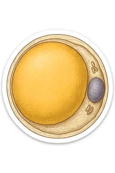 adipocita giallo (cellula di grasso anatomica) sticker