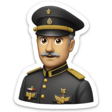 Commandant allemand sticker