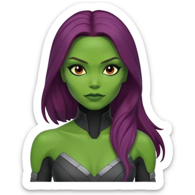 gamora from Guardians of the Galaxy movie sticker