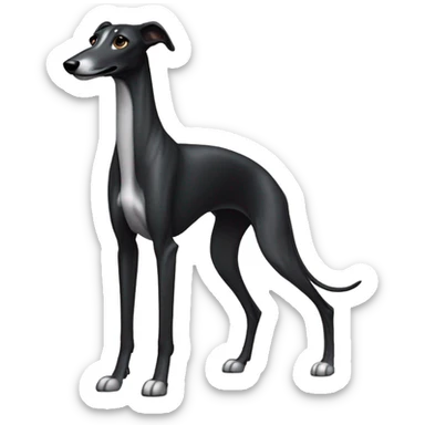 Greyhound black  sticker