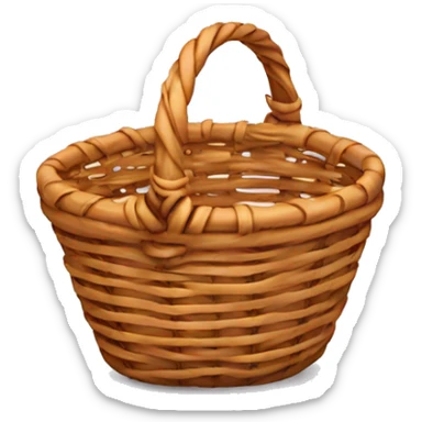 Heart shaped basket sticker