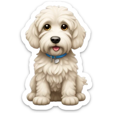 Miniature labrodoodle  sticker