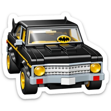 Batman’s race-bred 1969 Chevy Nova Lego  sticker