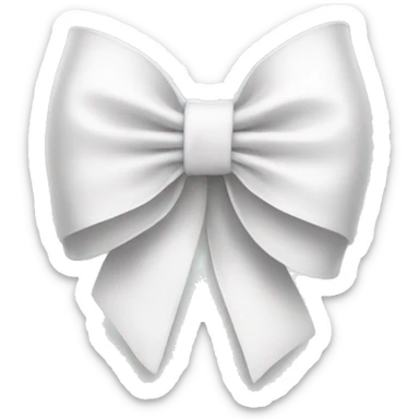 White bow sticker