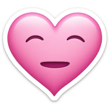 Pink heart sticker