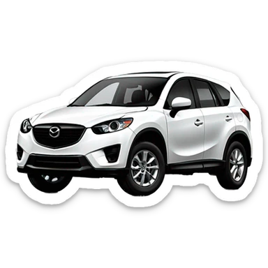 white mazda cx-5 sticker