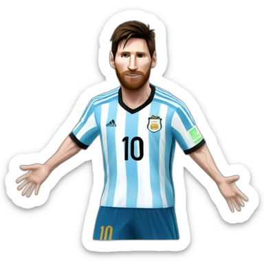 Messi argentine sticker