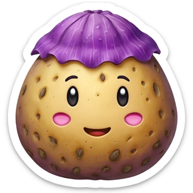 taro potato sticker