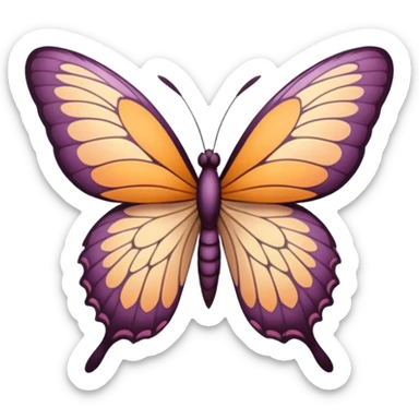 mariposa aesthetic de color sticker