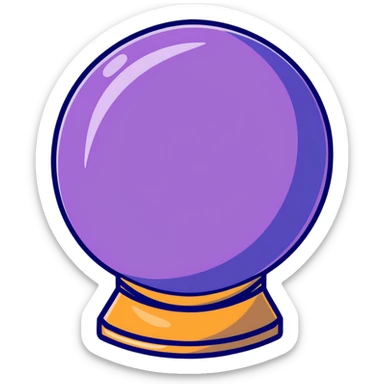 crystal ball sticker
