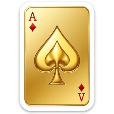 golden ace card sticker