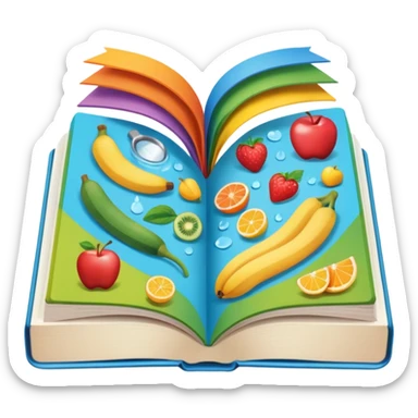 health and wellness book sticker