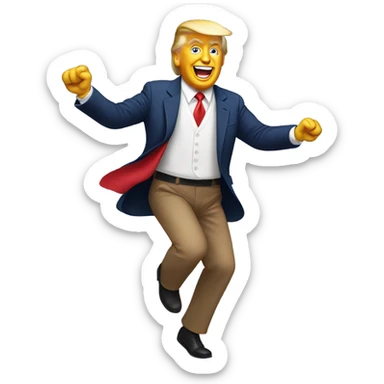 Donald trump dancing YMCA sticker