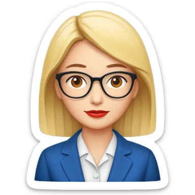 economist woman sticker