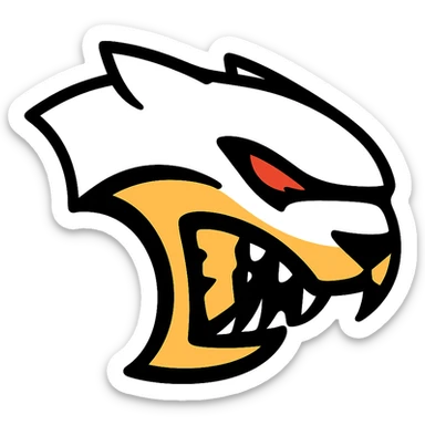 Hellcat SRT logo, bold, aggressive, modern, suitable for automotive branding, sharp lines, dynamic style sticker