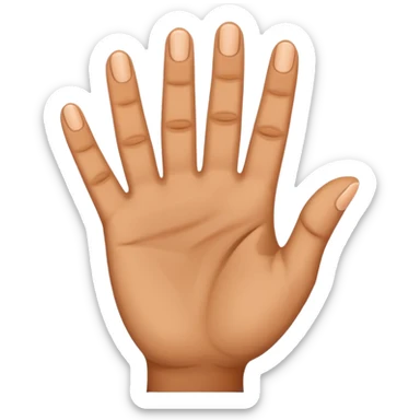 Three fingers up sticker