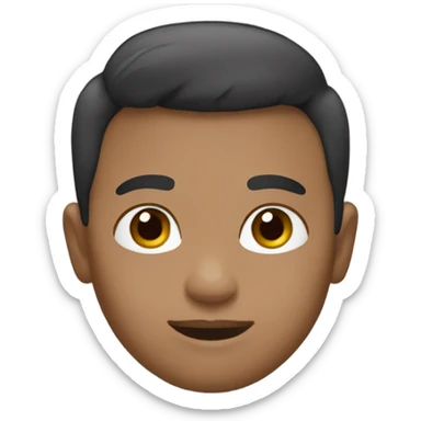 a boy with skin color #c335a6 sticker