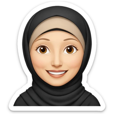 55 yaş başörtülü teyze sticker