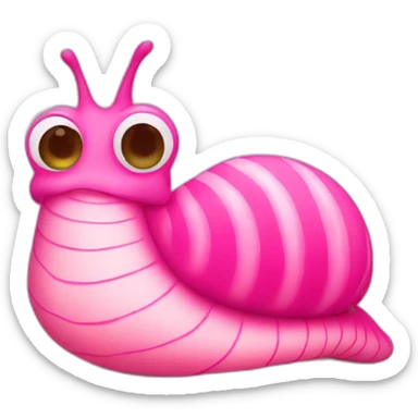 Pink slug with bikini sticker