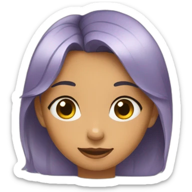 A girl with puppy eyes  sticker