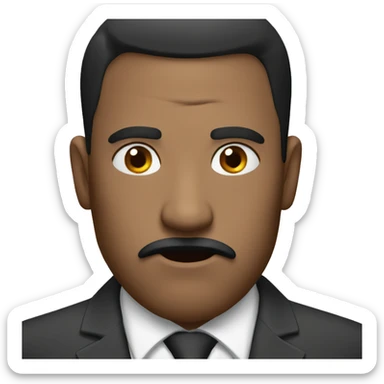 a man not happy sticker