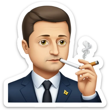 President zelensky smoke sticker