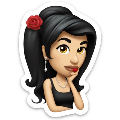 Amy winehouse texting sticker